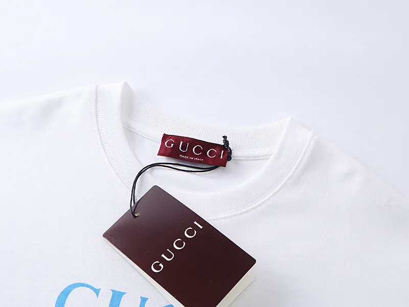 GUCCI 2025SS ホワイト ロゴTシャツ - 画像 (4)