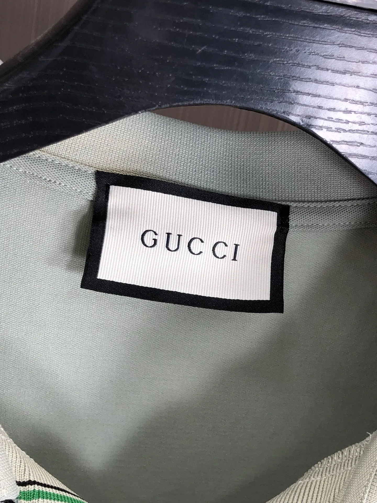 Gucci 2025春夏新款ライトグリーンポロシャツ - 画像 (7)