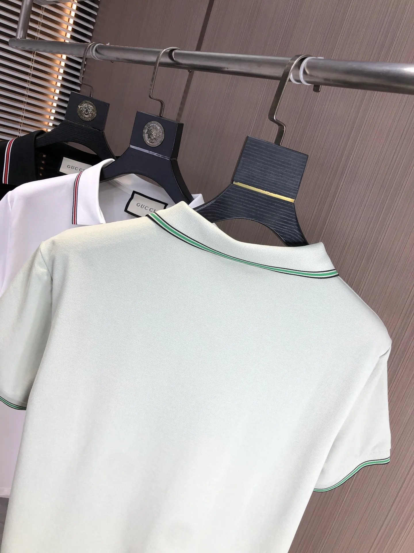 Gucci 2025春夏新款ライトグリーンポロシャツ - 画像 (10)