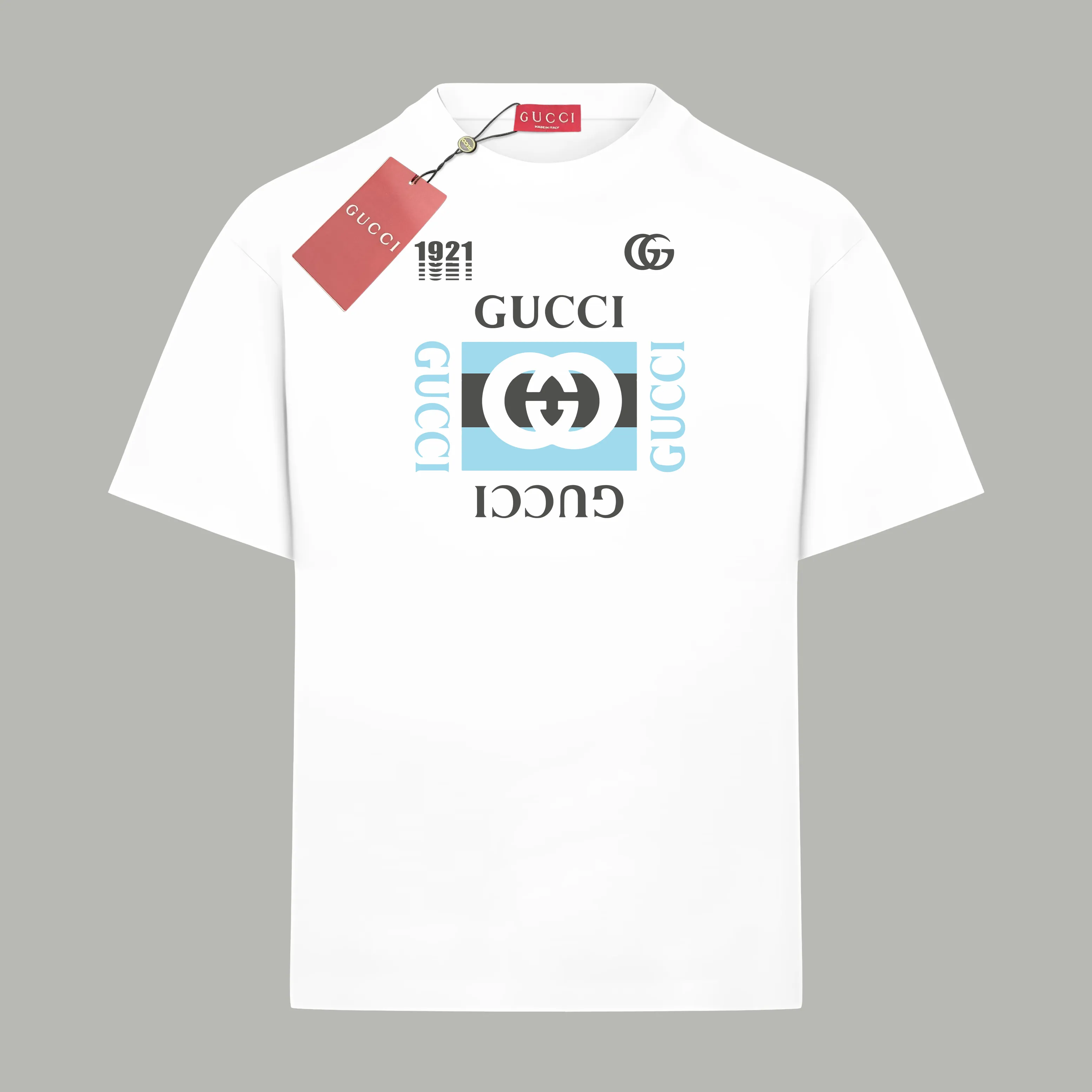 Gucci 白黒 クラシックロゴTシャツ