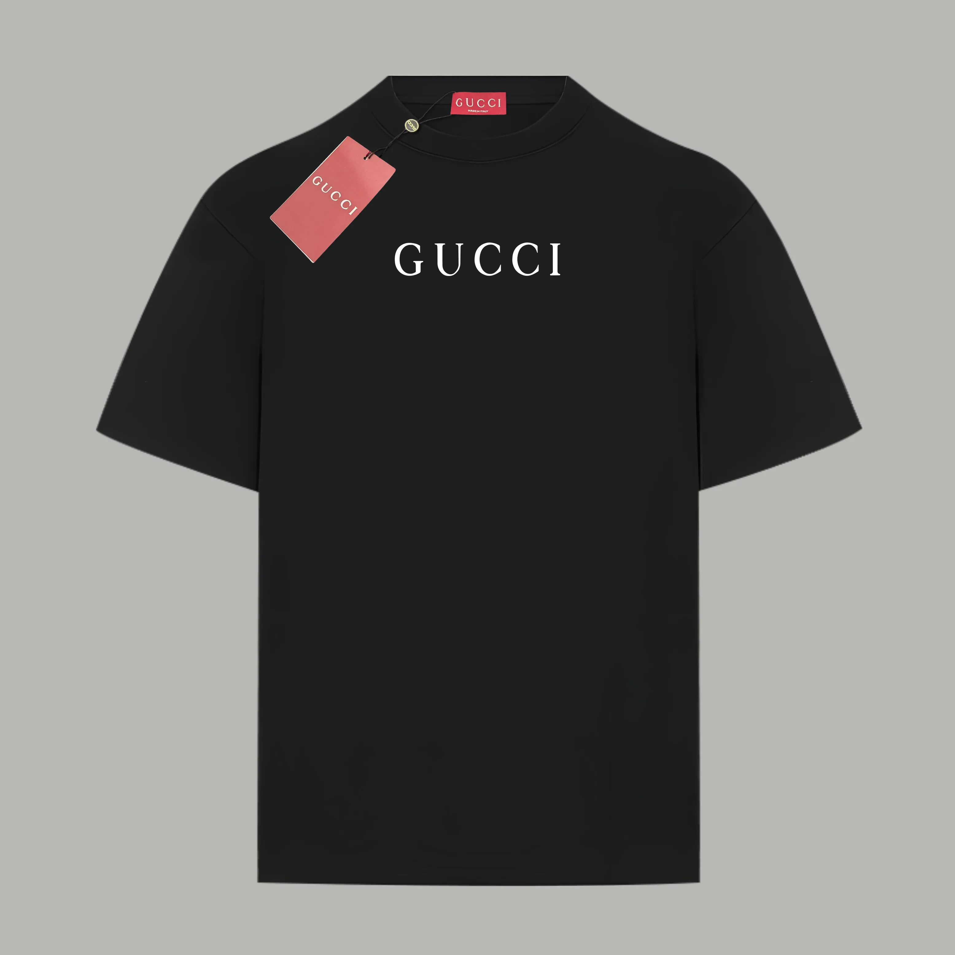 Gucci 黒色 クラシックロゴTシャツ
