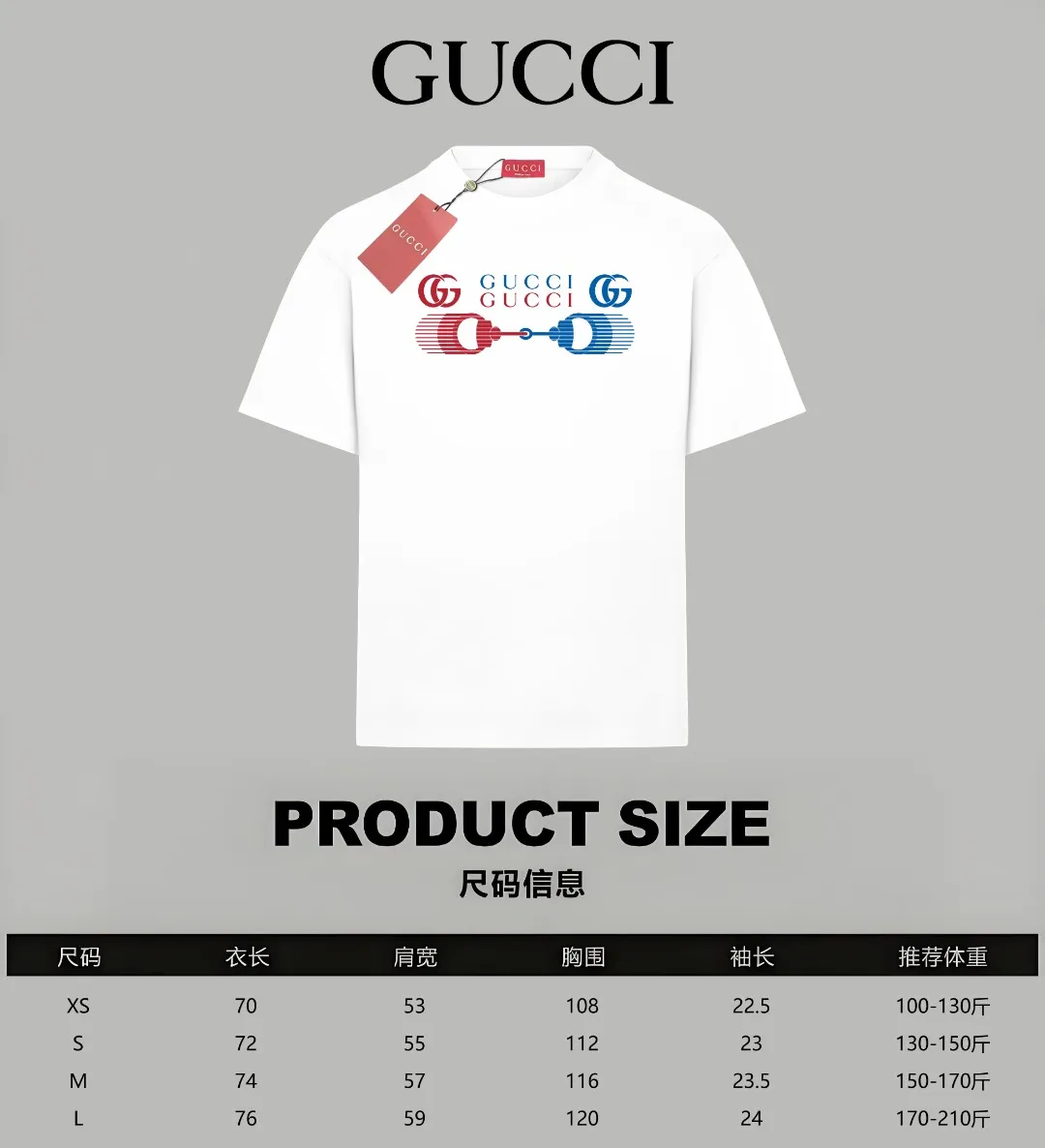 GUCCI 白 Tシャツ レトロデザイン - 画像 (10)