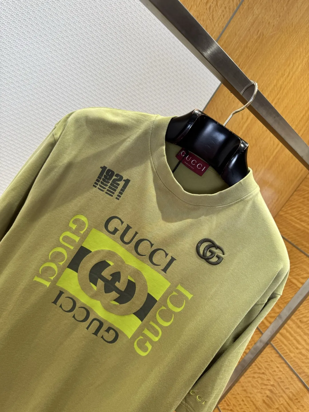 GUCCI グリーン 印花 丸首 半袖Tシャツ - 画像 (4)