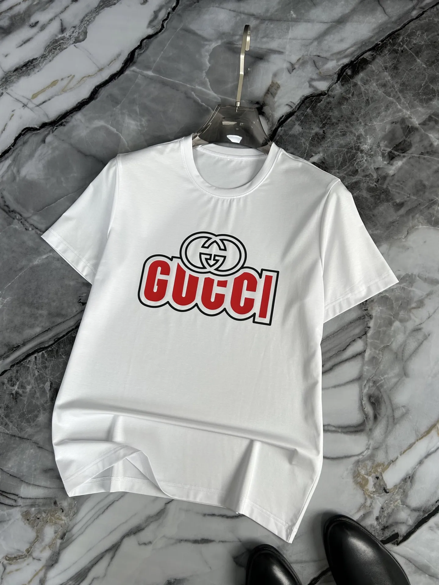 GUCCI 2025春夏 白黒Tシャツ - 画像 (4)