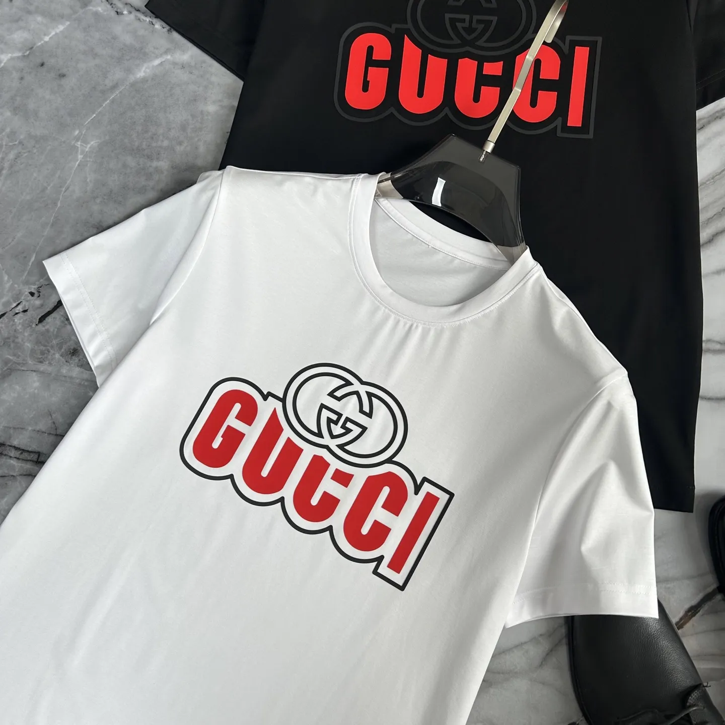 GUCCI 2025春夏 白黒Tシャツ - 画像 (6)