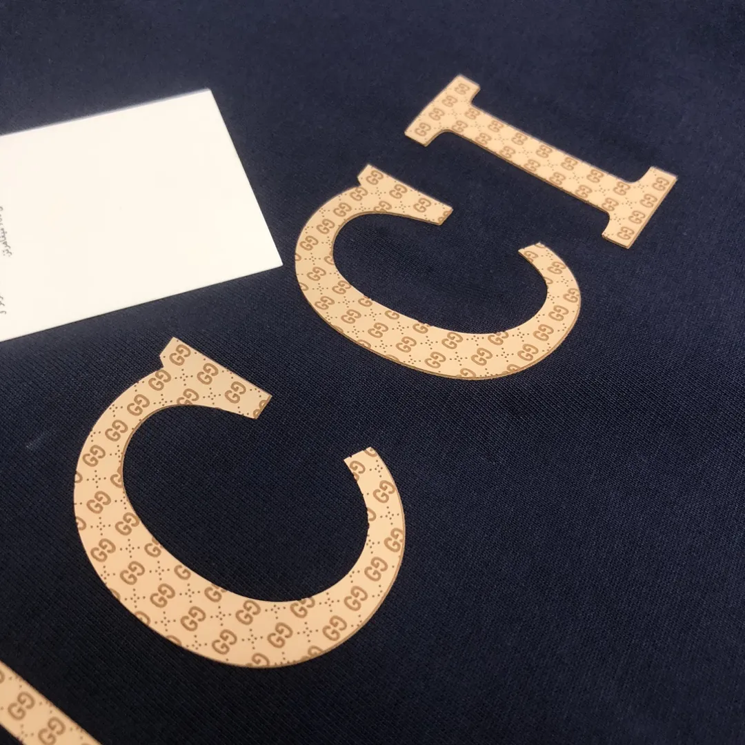 GUCCI 2025春夏新款Tシャツ 黒色 シンプルデザイン - 画像 (8)