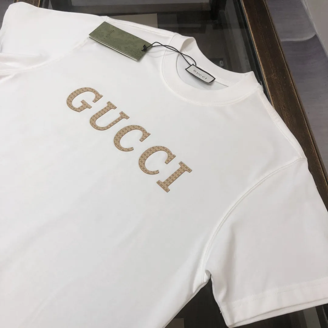 GUCCI 2025春夏新款Tシャツ 白 - 画像 (4)
