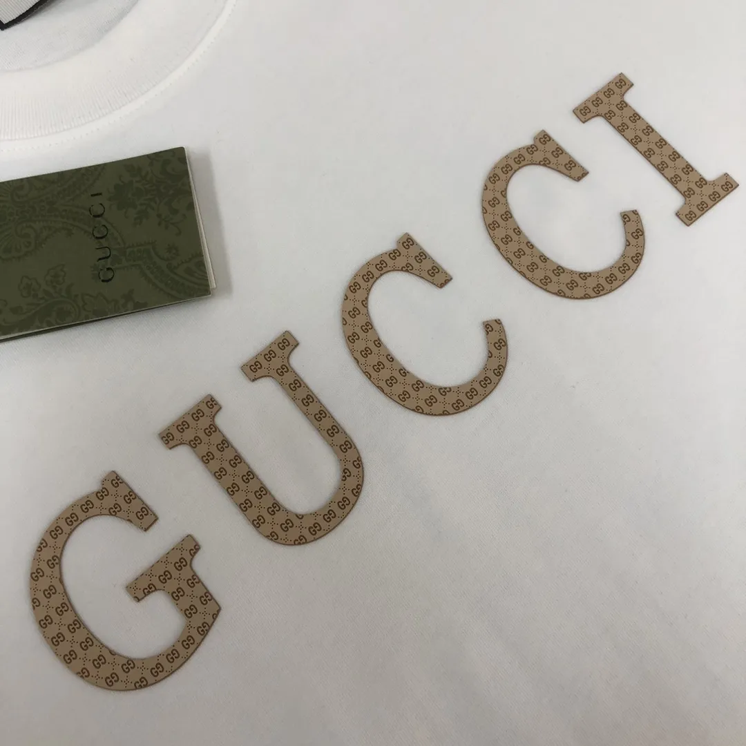 GUCCI 2025春夏新款Tシャツ 白 - 画像 (6)
