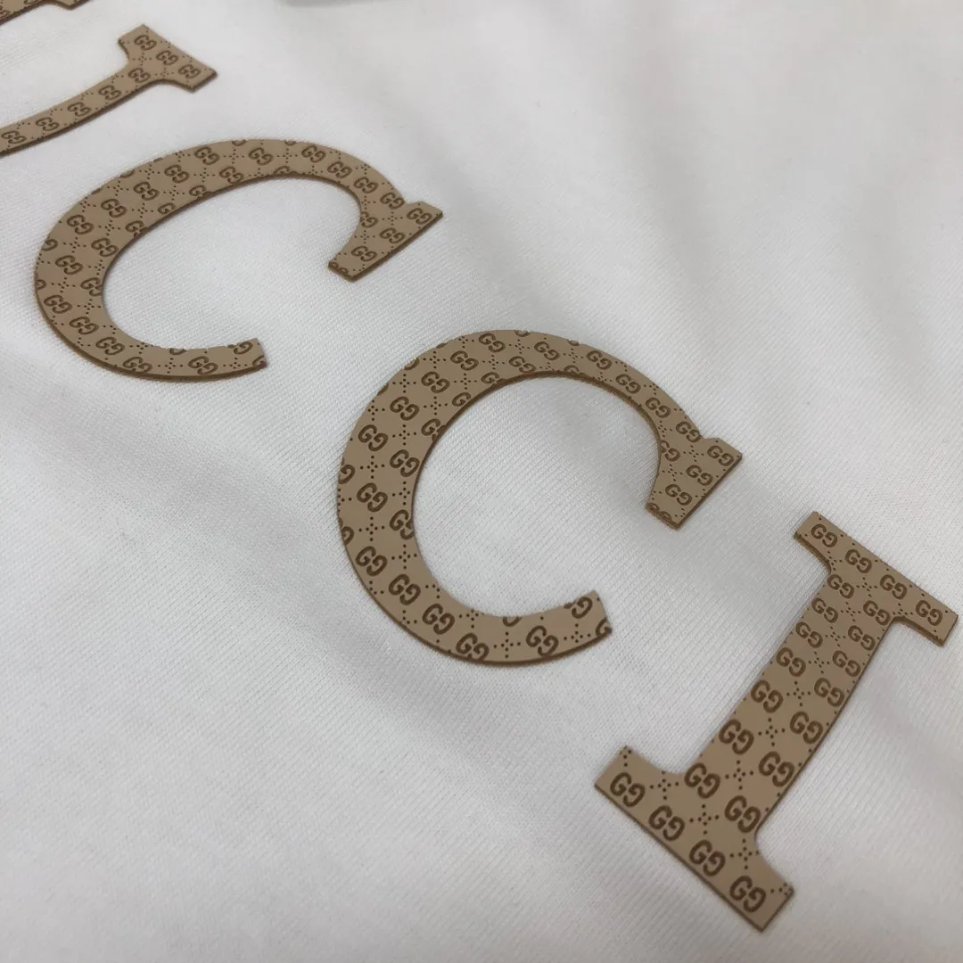 GUCCI 2025春夏新款Tシャツ 白 - 画像 (7)