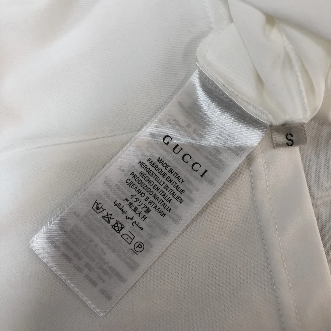 GUCCI 2025春夏新款Tシャツ 白 - 画像 (9)
