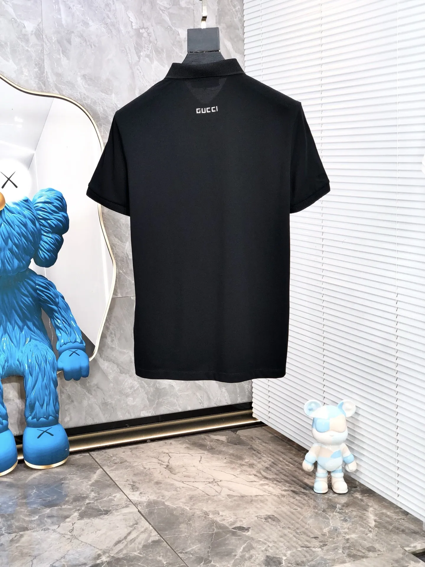 Gucci 2025春夏新款黒ポロシャツ - 画像 (3)