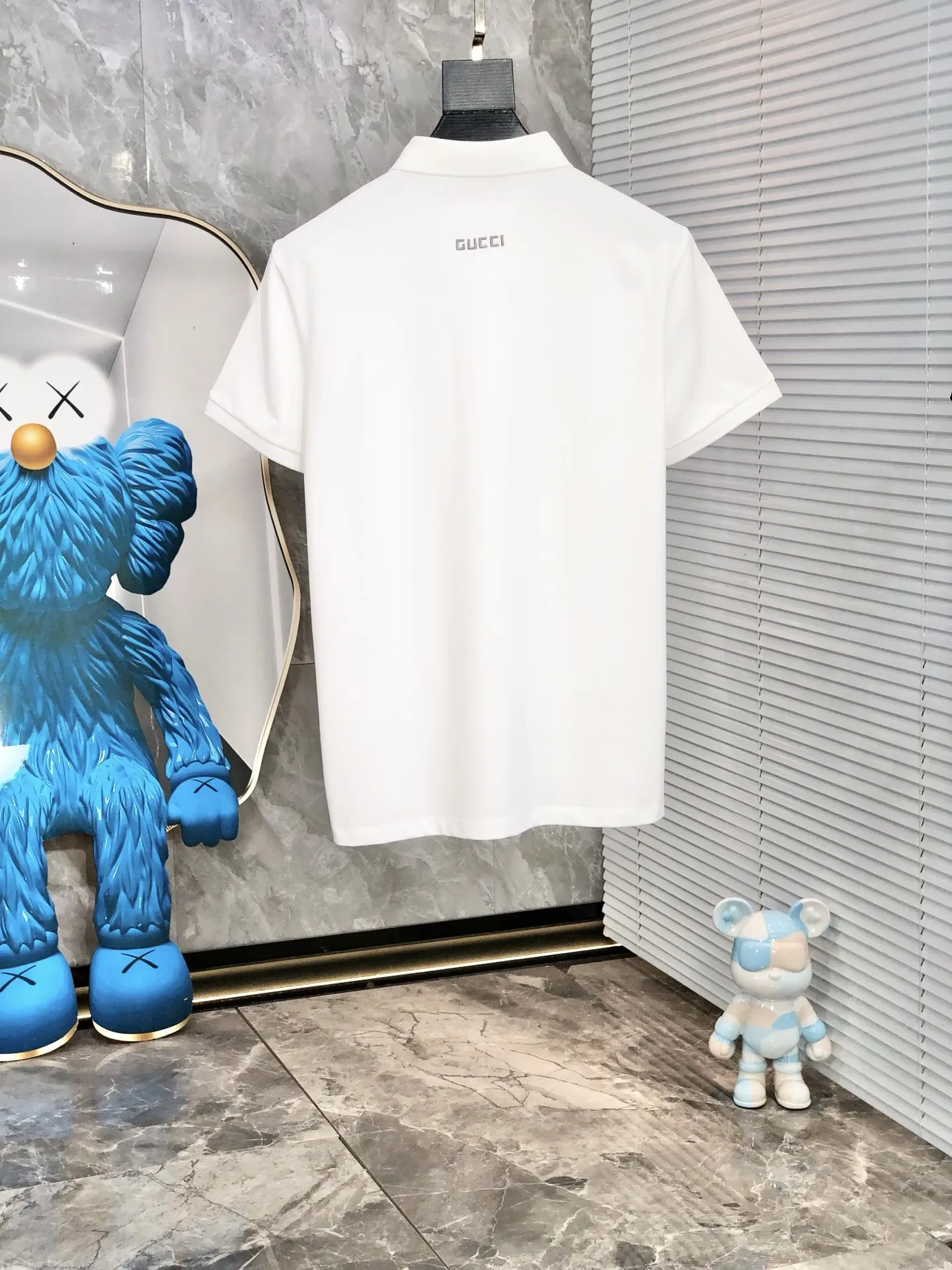 Gucci 2025春夏新款白男士POLO衫 - 画像 (3)