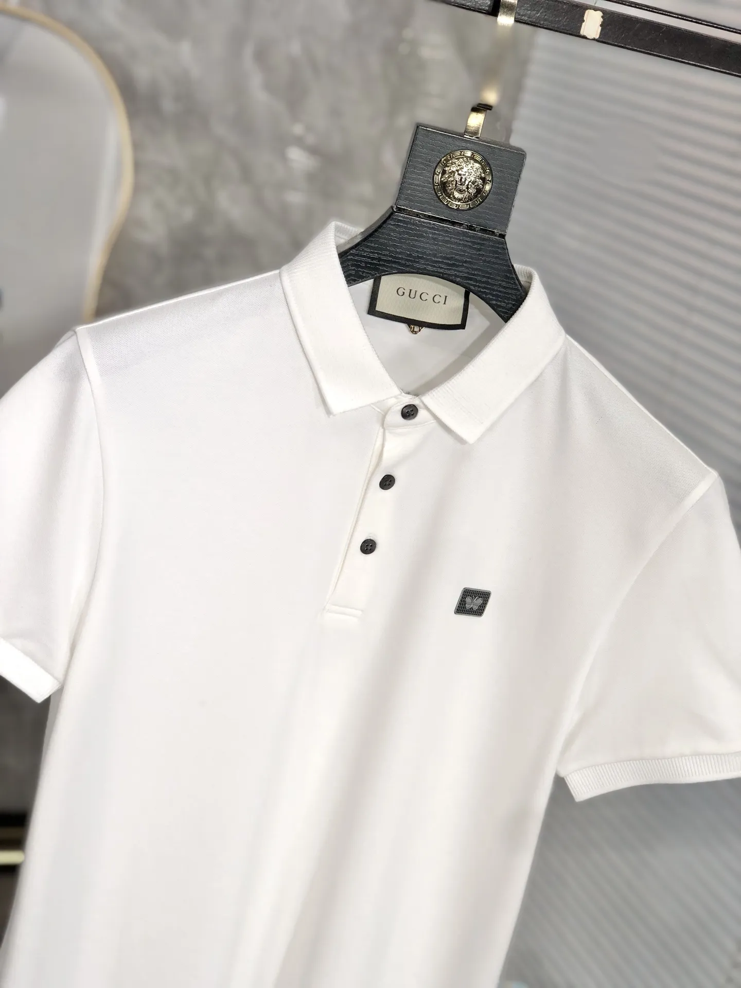 Gucci 2025春夏新款白男士POLO衫 - 画像 (4)