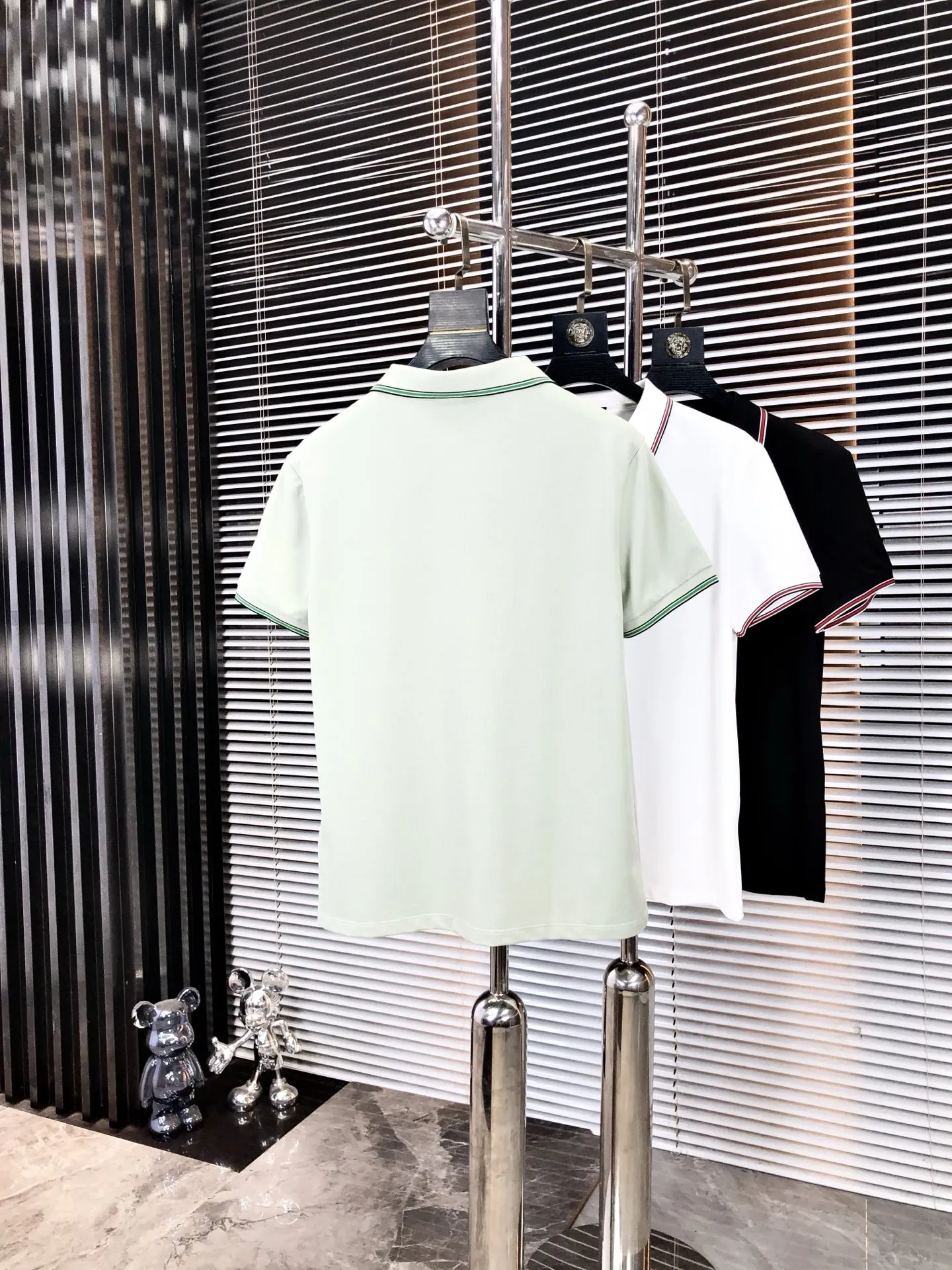 Gucci 2025春夏新款ライトグリーンポロシャツ - 画像 (3)