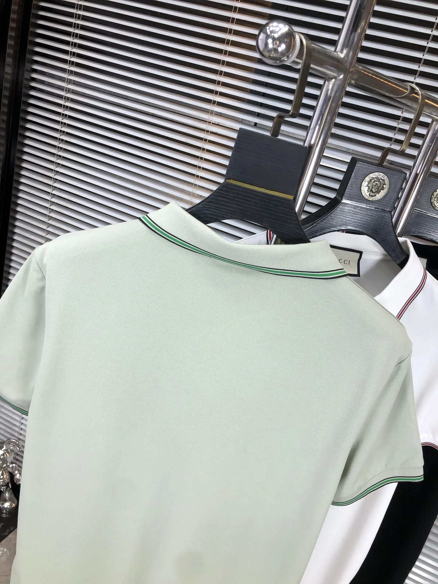 Gucci 2025春夏新款ライトグリーンポロシャツ - 画像 (10)