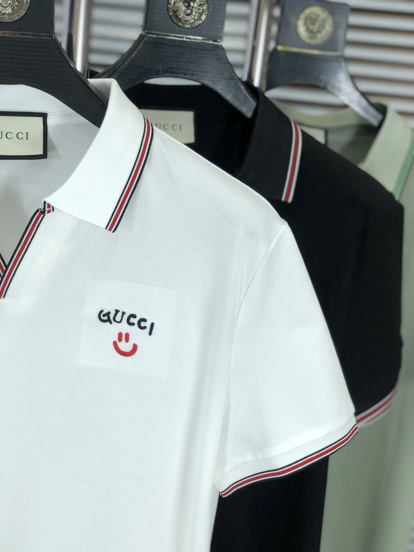 Gucci 2025年春夏新作 ホワイト メンズ ポロシャツ - 画像 (5)