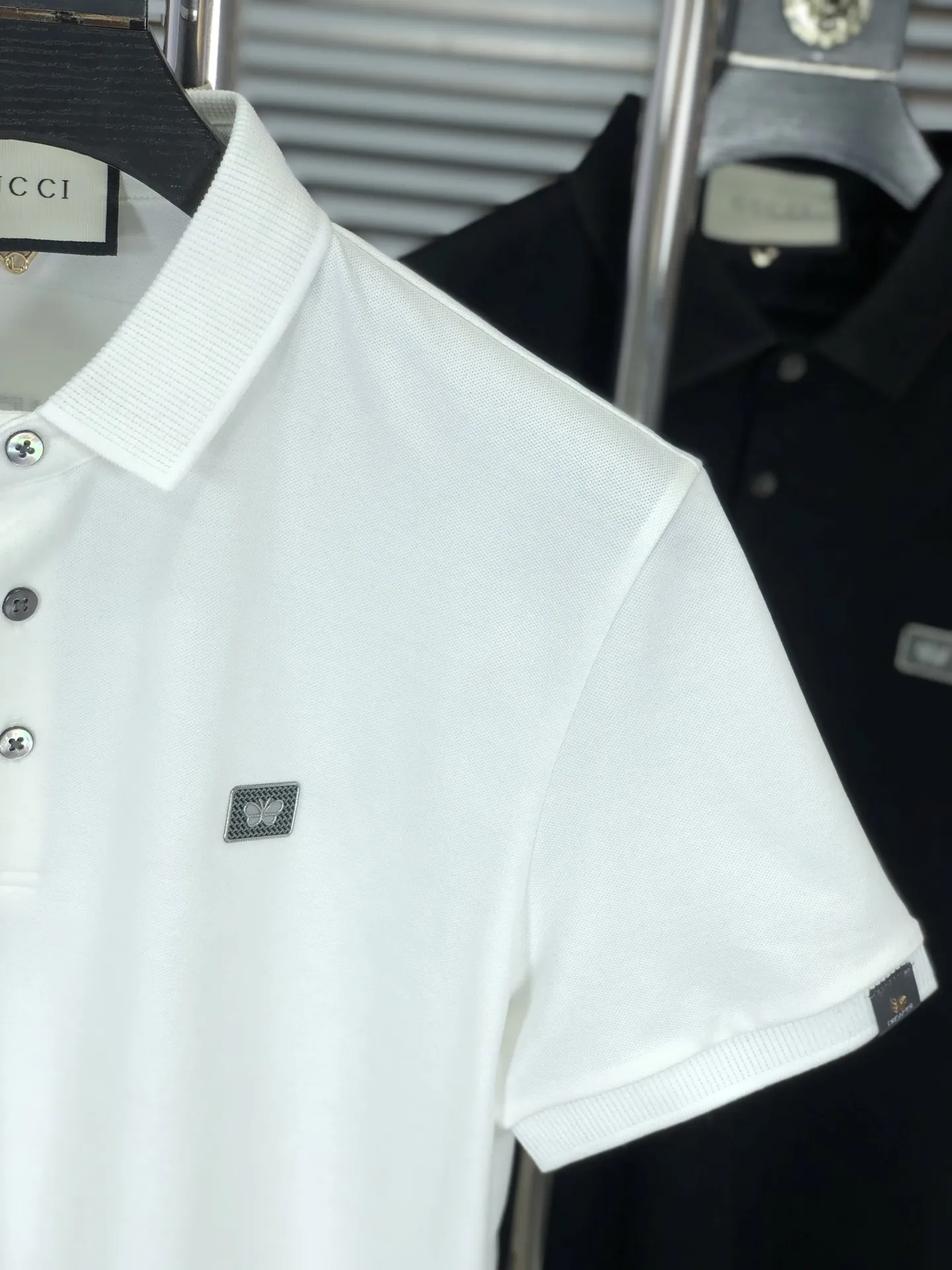 Gucci 2025年春夏新作 ホワイト メンズ ポロシャツ - 画像 (5)