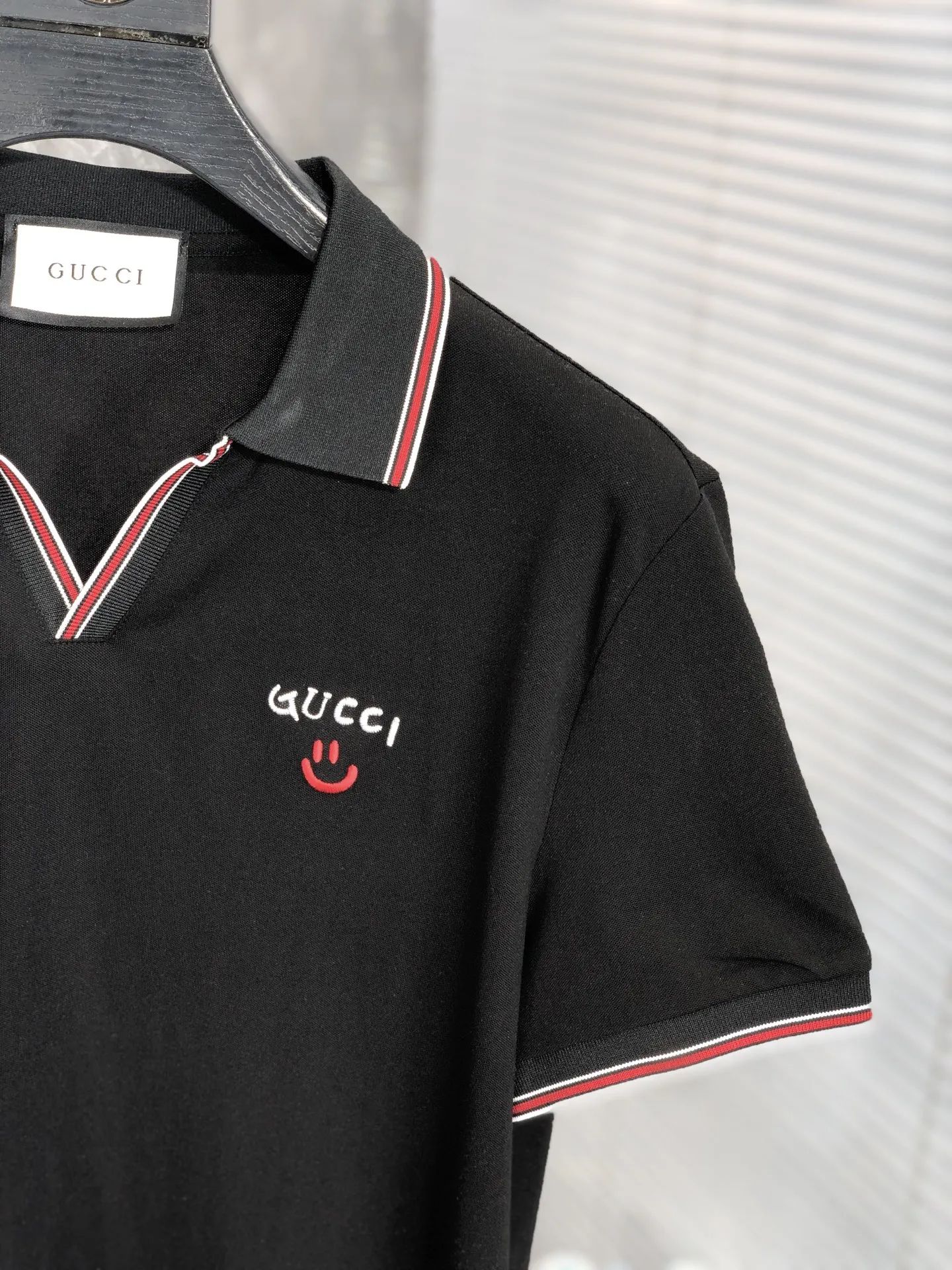 Gucci 2025春夏黒色POLOシャツ - 画像 (5)