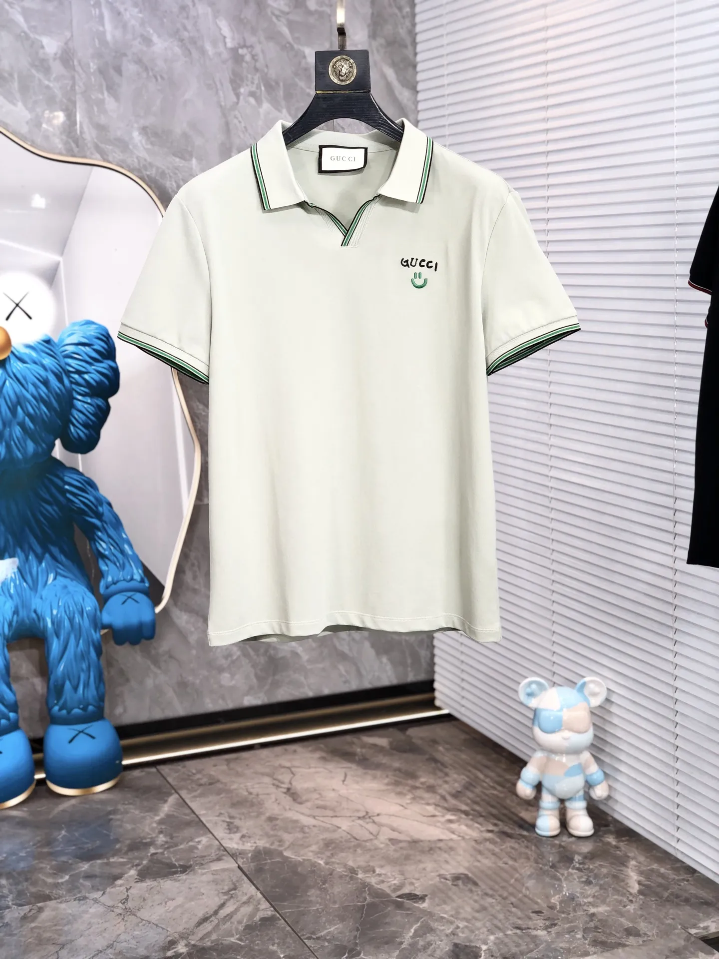 Gucci 2025 春夏の新作メンズホワイトポロシャツ