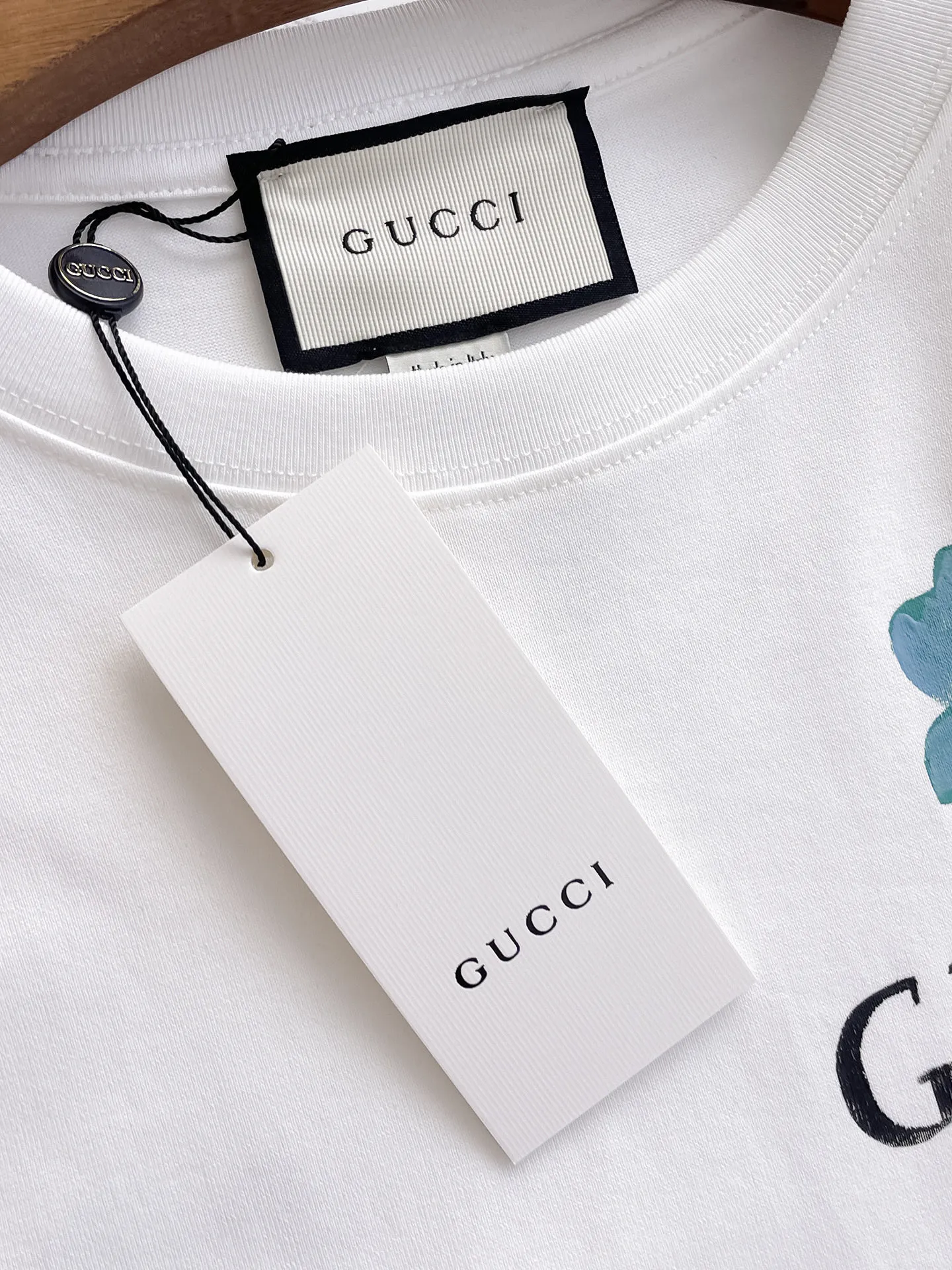 Gucci Tシャツ 白黒 花柄 - 画像 (7)