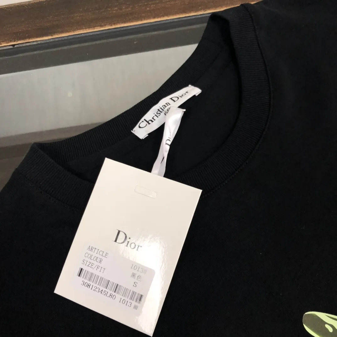 Christian Dior 2024新作黒白Tシャツ - 画像 (5)
