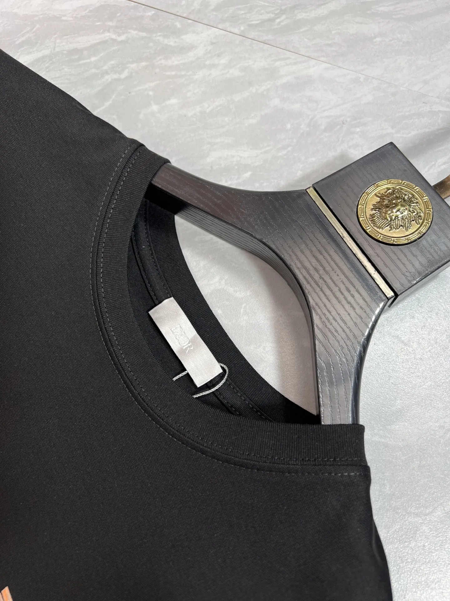 Christian Dior ブラック シルクコットンTシャツ - 画像 (4)