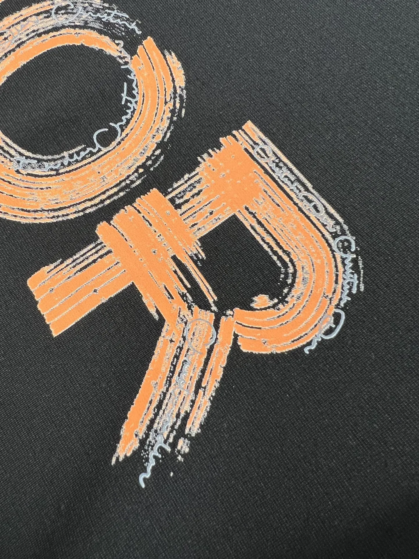 Christian Dior ブラック シルクコットンTシャツ - 画像 (6)