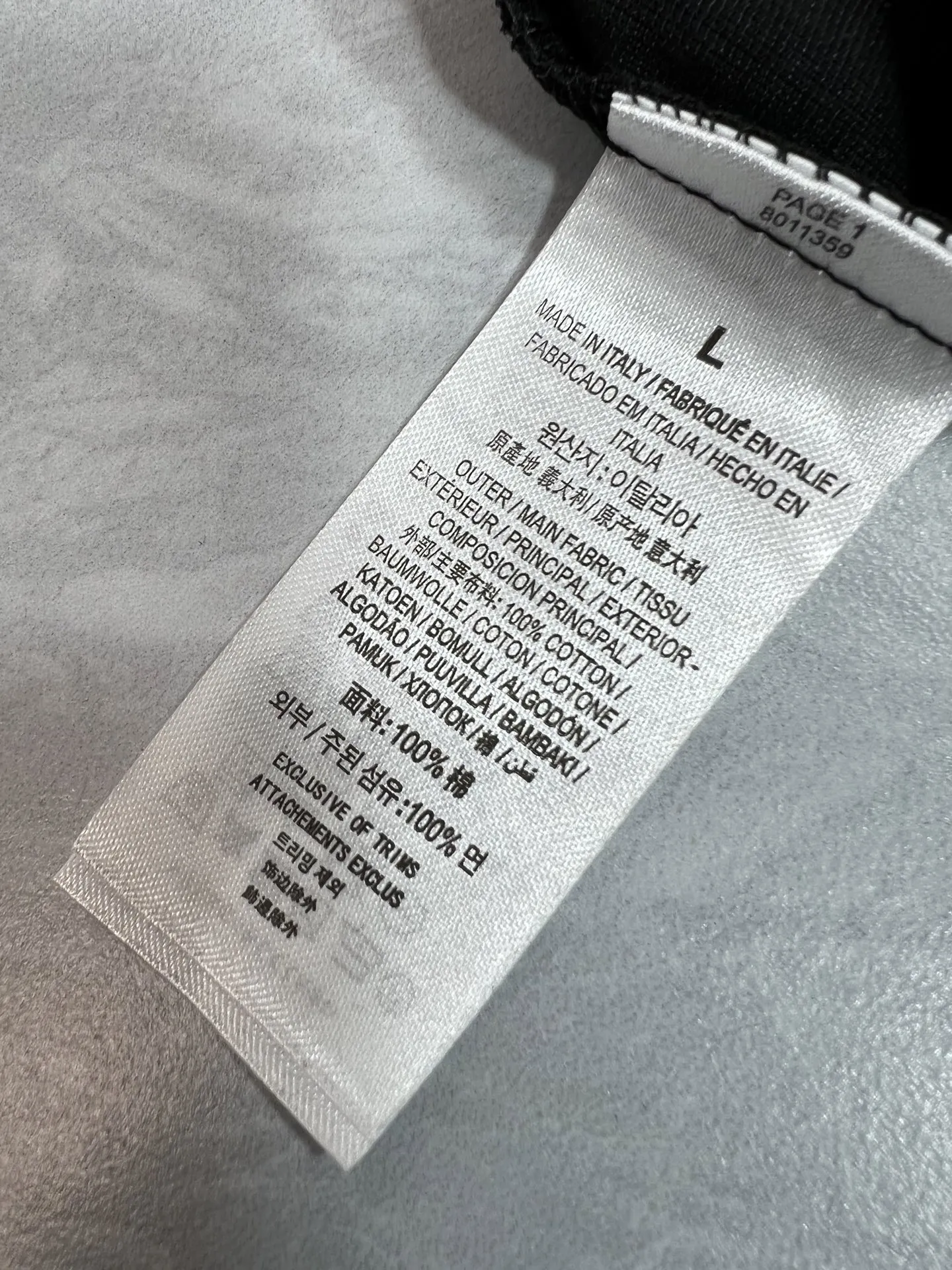 Christian Dior ブラック シルクコットンTシャツ - 画像 (8)