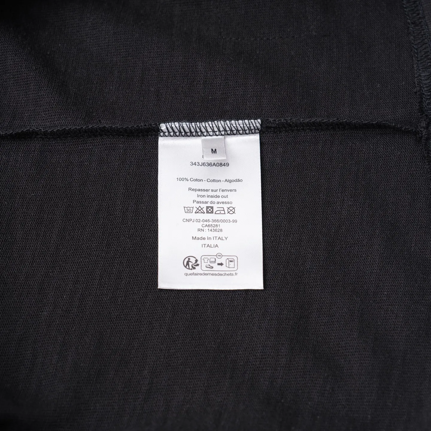 Christian Dior スポーツ風Tシャツ 黒白 - 画像 (10)