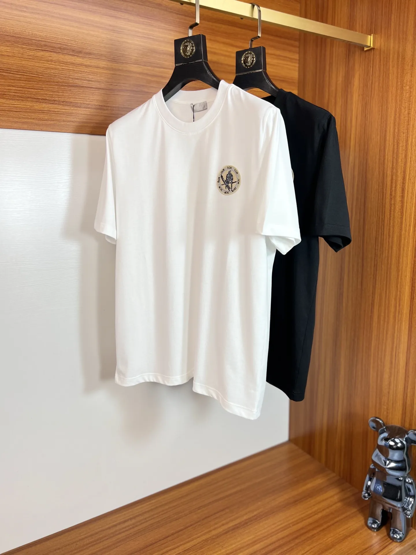 Christian Dior 白 純 Cotton Tシャツ - 画像 (3)