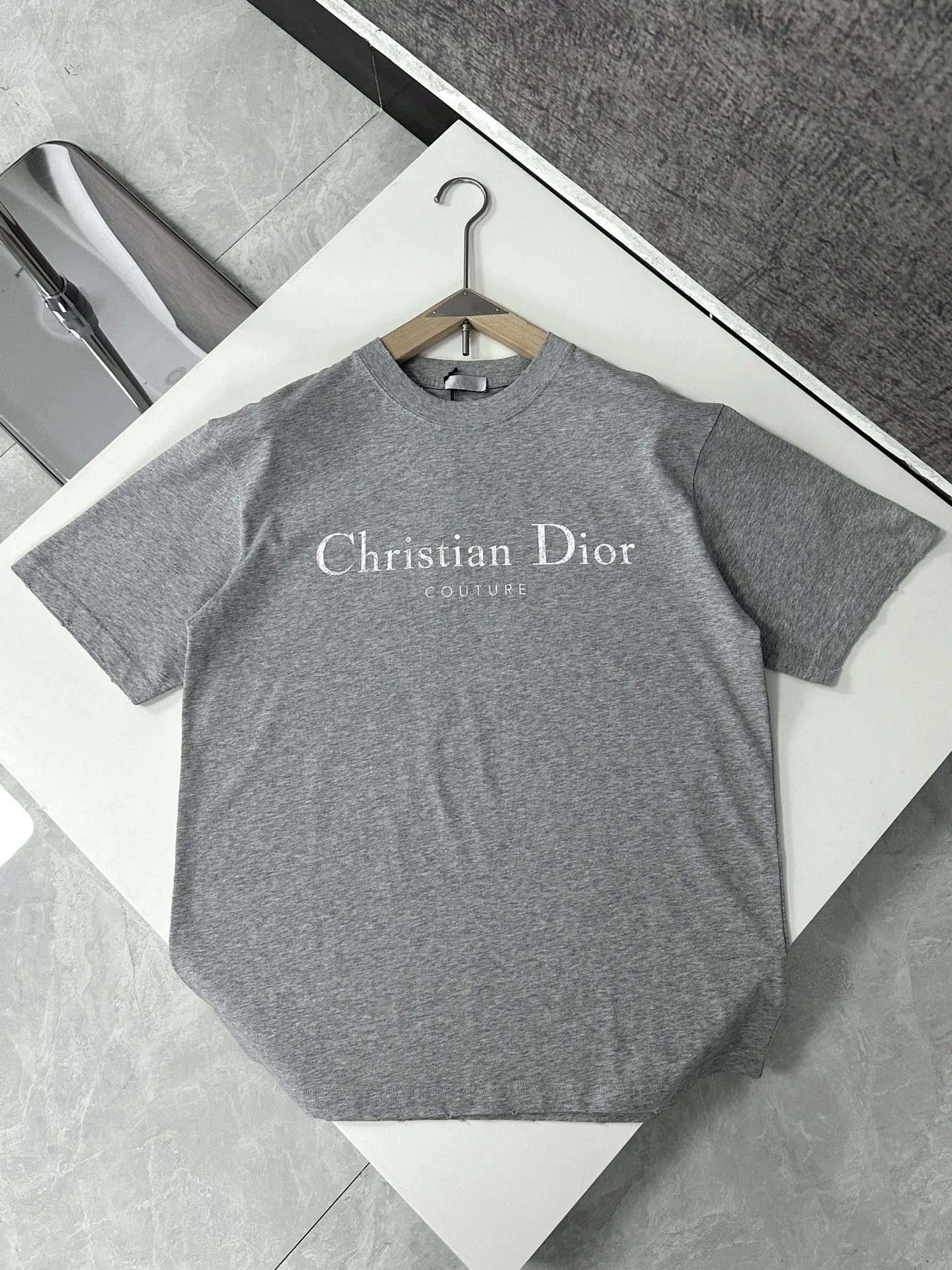 Christian Dior Couture グレー 破れデザインTシャツ - 画像 (4)