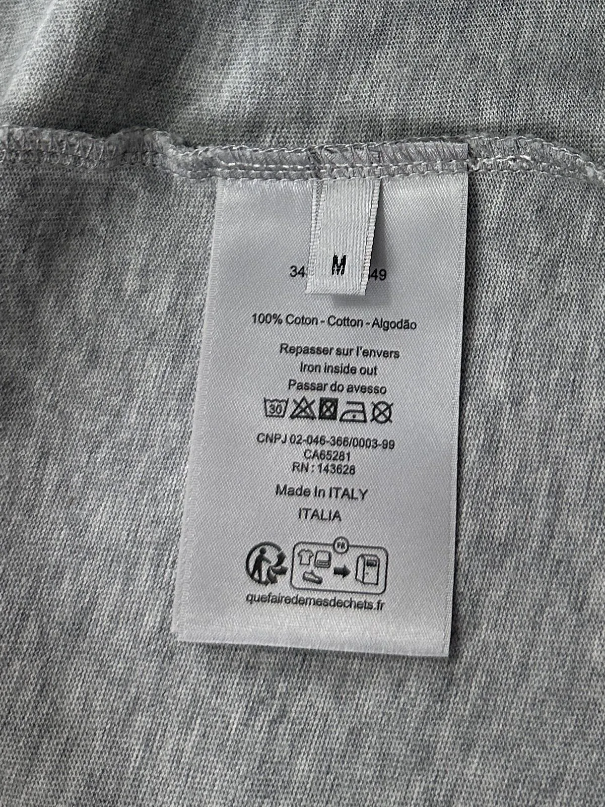 Christian Dior Couture グレー 破れデザインTシャツ - 画像 (10)