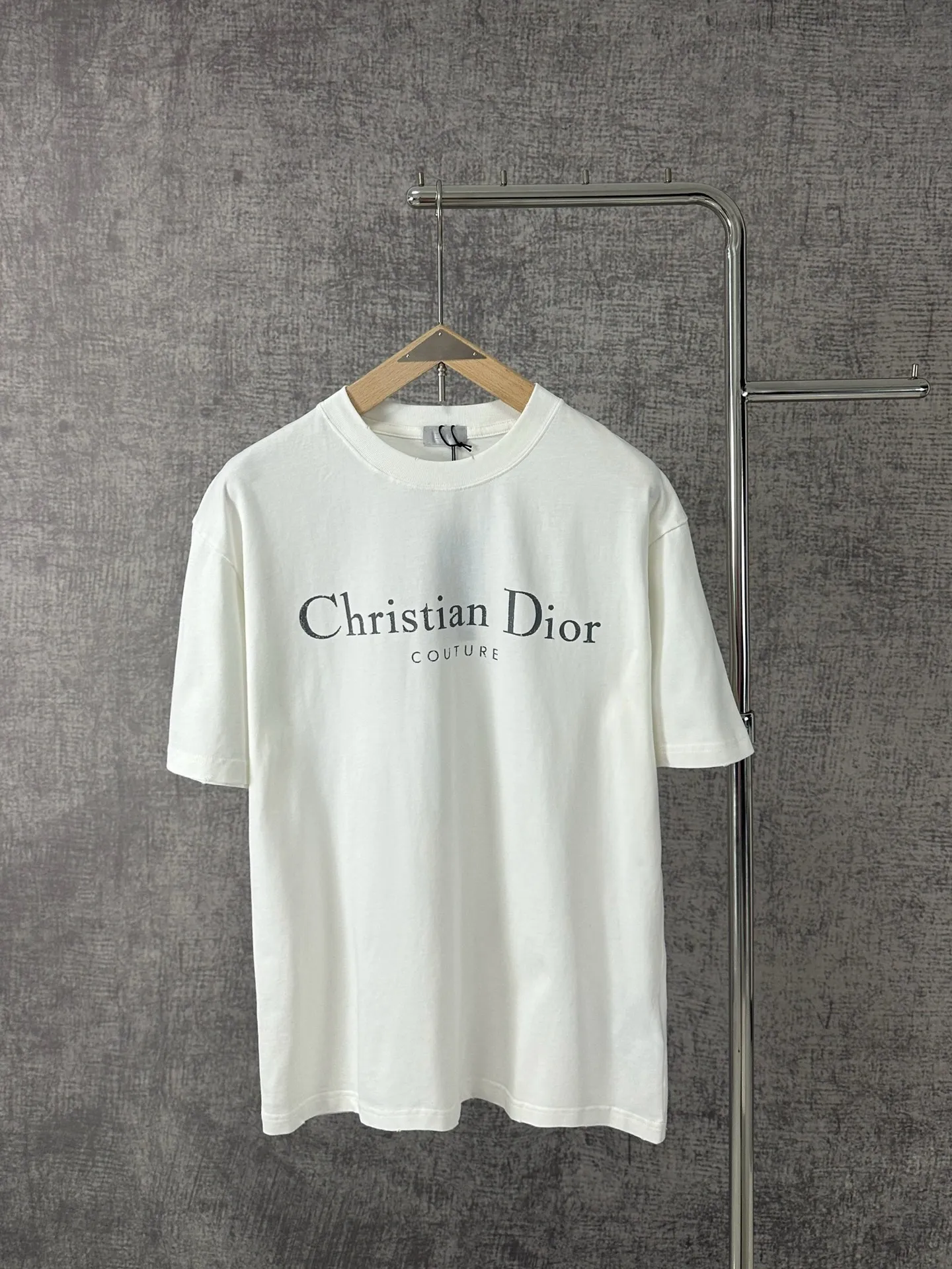 Christian Dior Couture ホワイト破洞Tシャツ