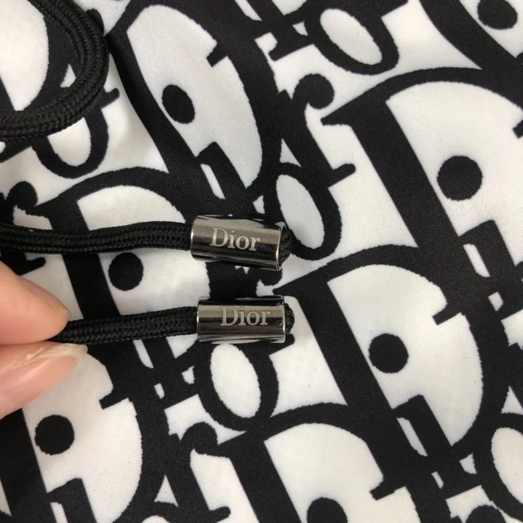 DIOR 2024ビーチパンツ 白黒フルフラワー - 画像 (5)