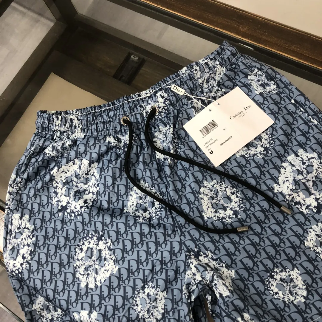 DIOR 2024新作ビーチショーツ ブルー柄 - 画像 (3)