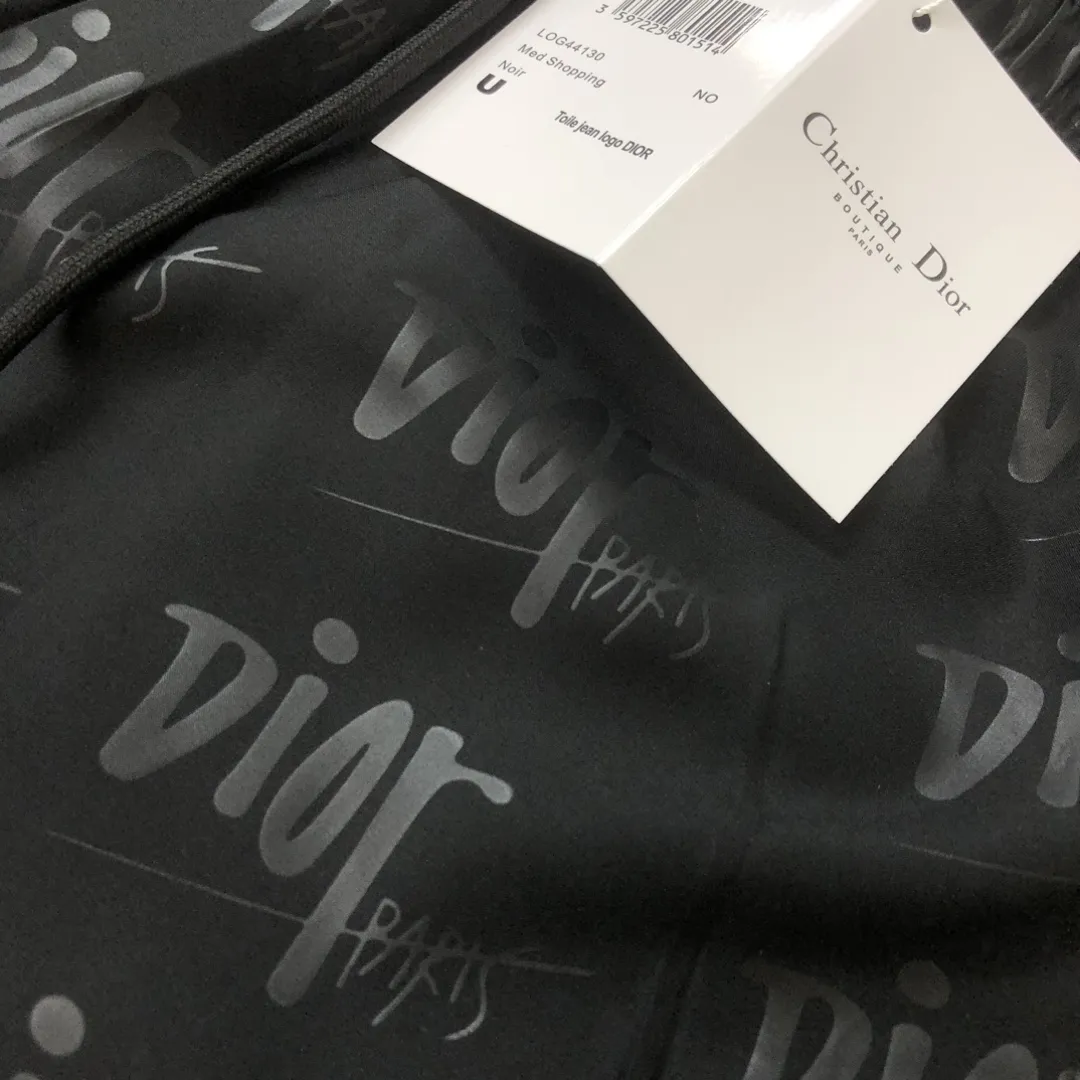 DIOR 2024新作ビーチショーツ ブラック ロゴプリント - 画像 (5)