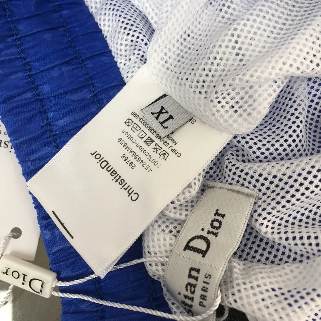 DIOR 2024新款ブルーショーツビーチパンツ - 画像 (6)