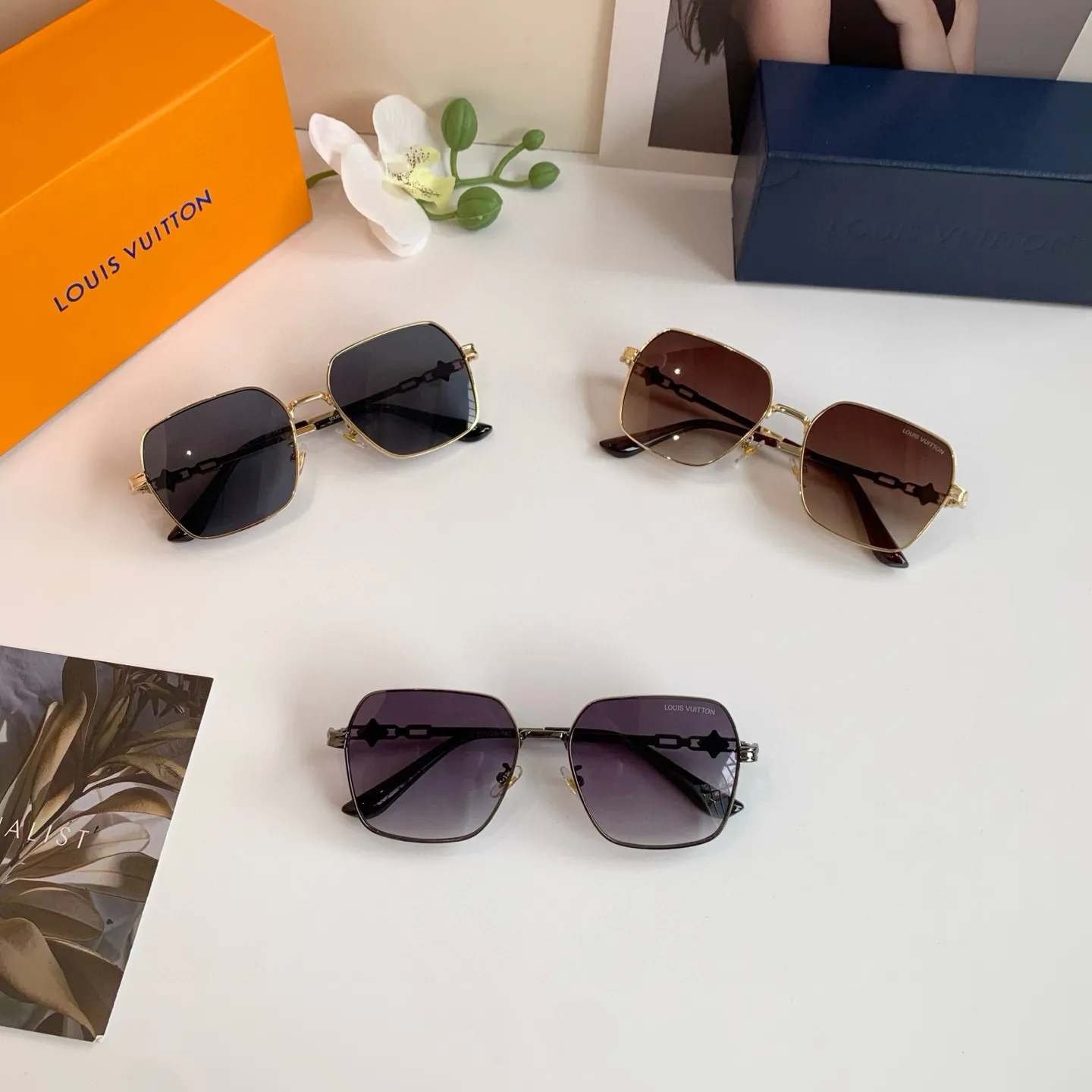ルイヴィトン 黒 スクエアフレーム サングラス 新作 - 画像 (10)