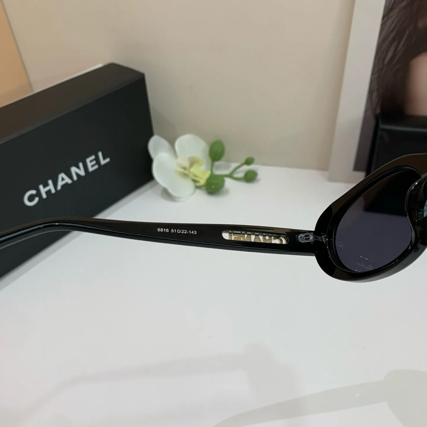 シャネル新作黒サングラスファッションスクエアフレーム - 画像 (9)