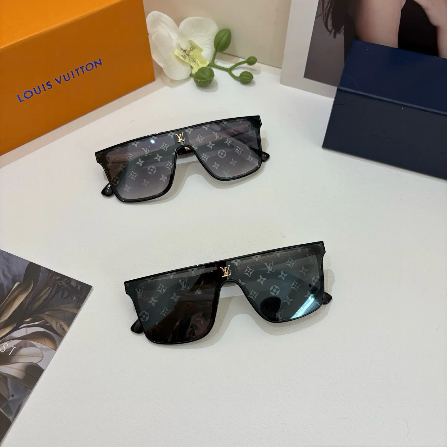 ルイヴィトン新作黒スクエアフレームサングラス - 画像 (9)