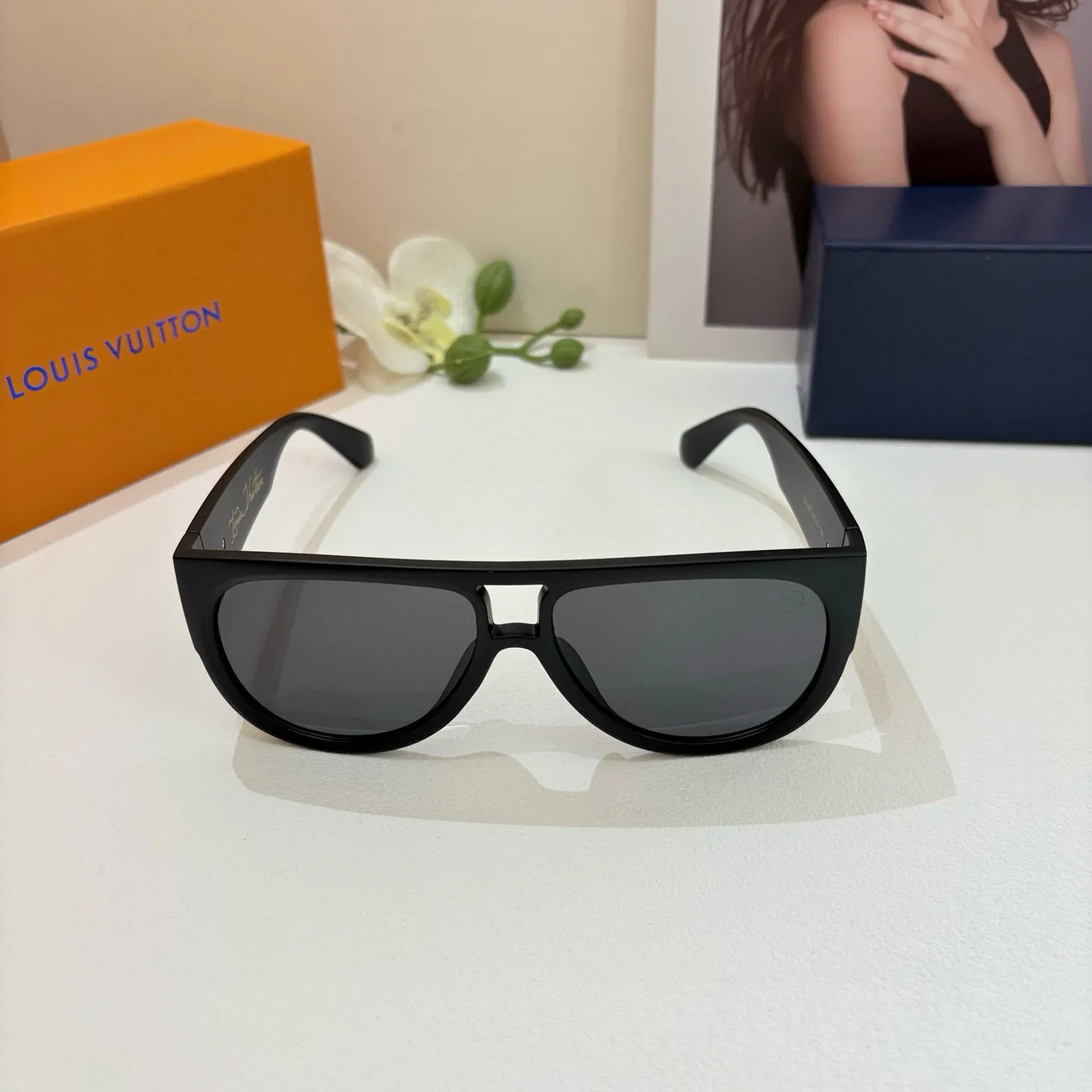 ルイヴィトン 新作黒サングラス スクエアフレーム - 画像 (6)