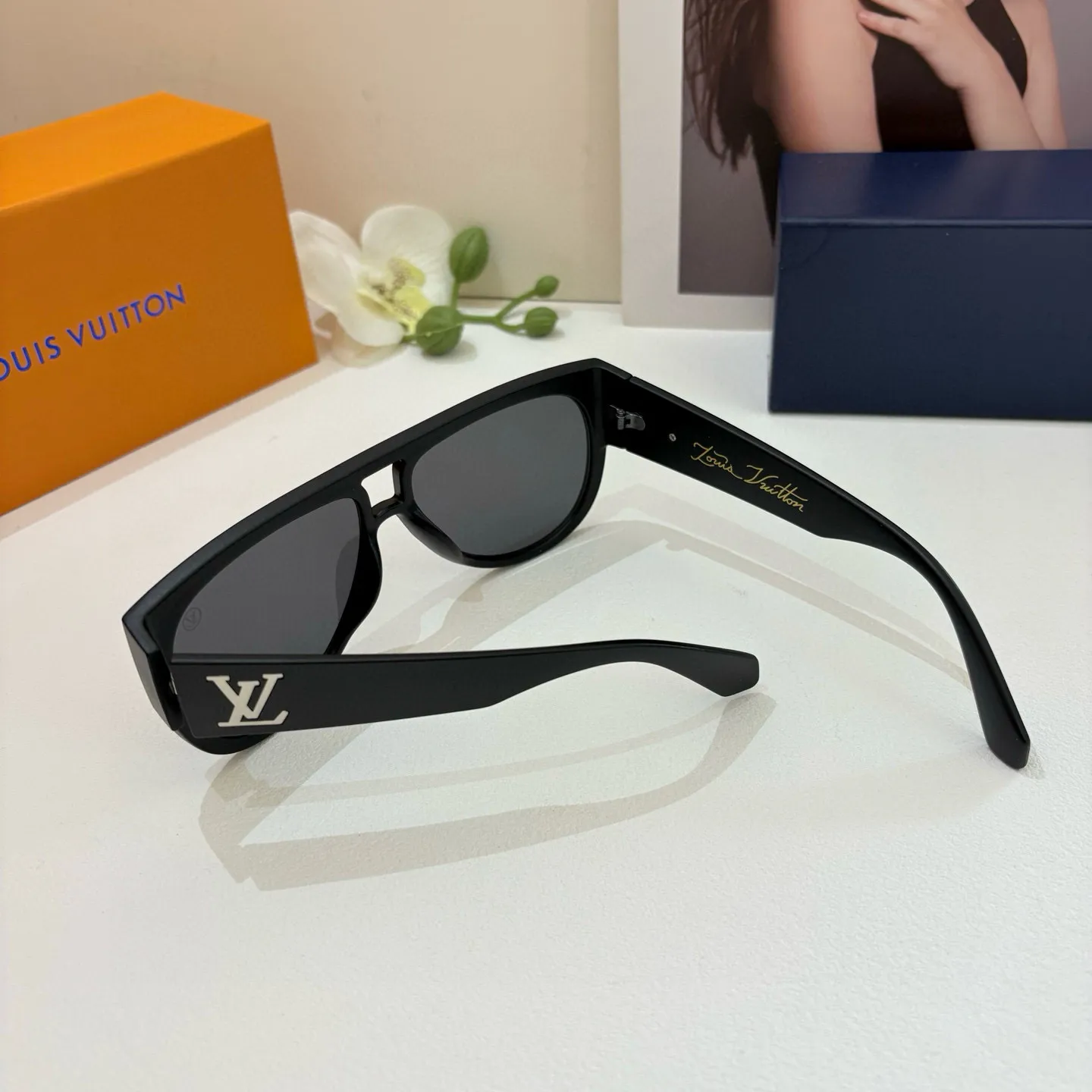 ルイヴィトン 新作黒サングラス スクエアフレーム - 画像 (7)