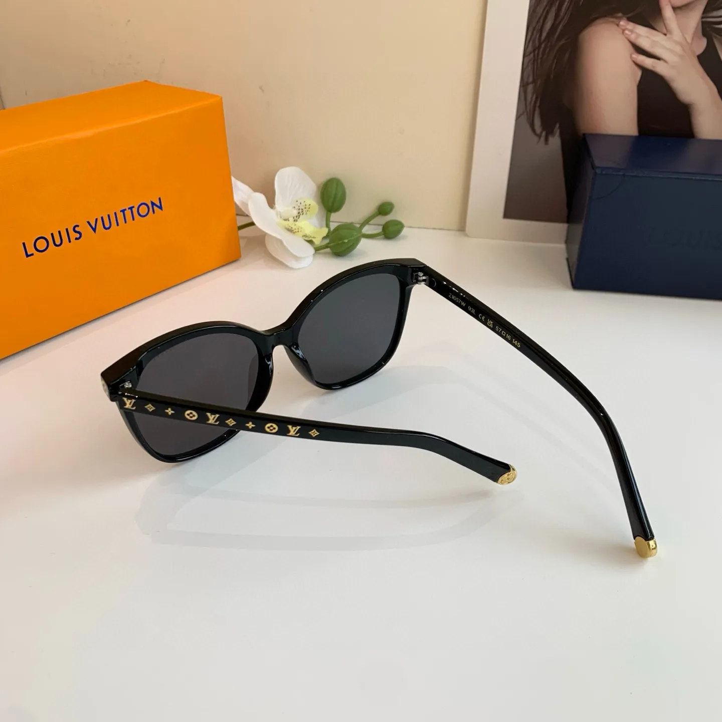 ルイヴィトン 黒 サングラス 新作スクエアフレーム - 画像 (9)