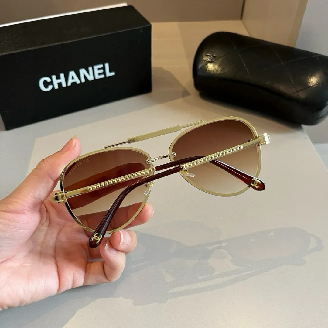 シャネル新作黒サングラススクエアフレーム - 画像 (8)