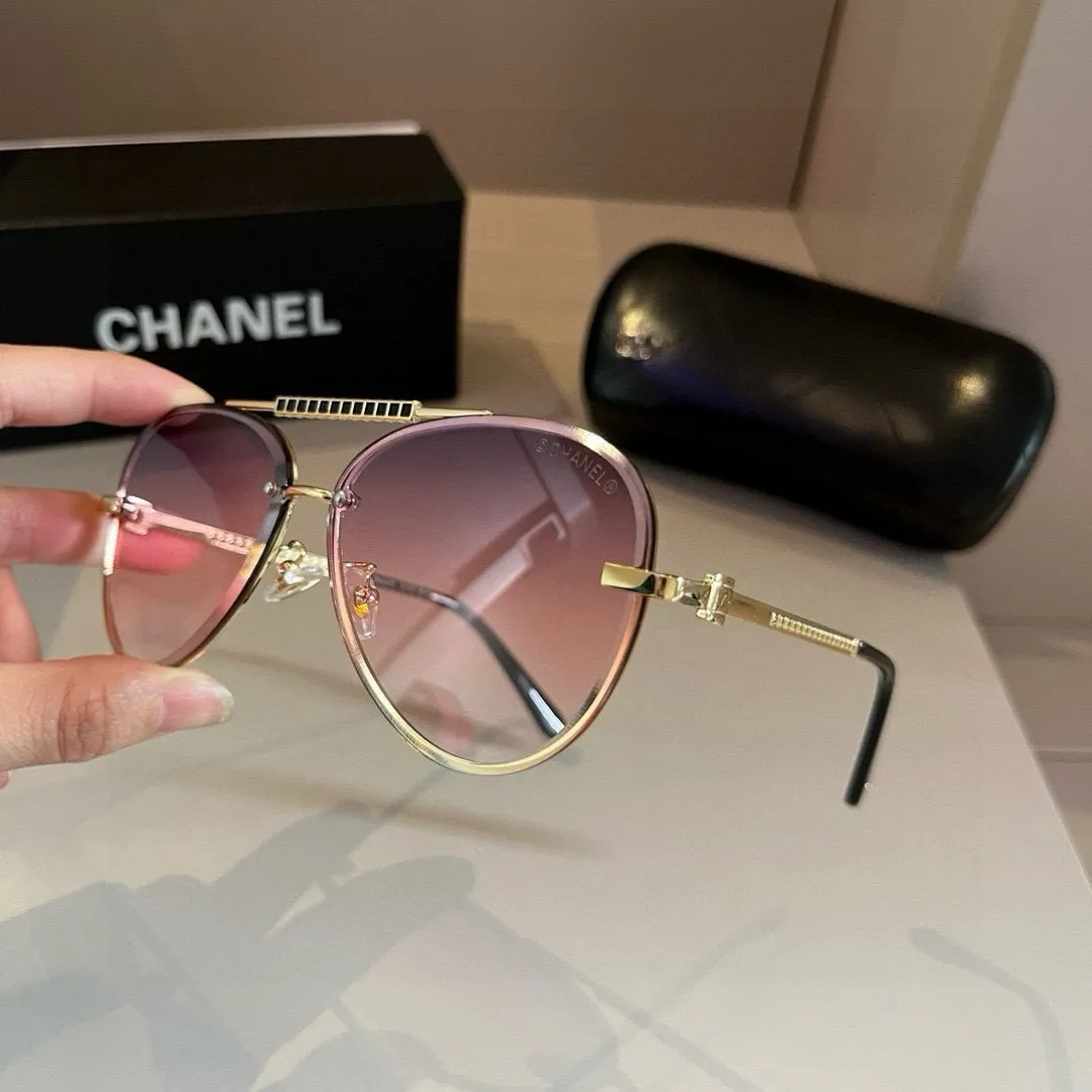 シャネル新作黒サングラススクエアフレーム - 画像 (5)