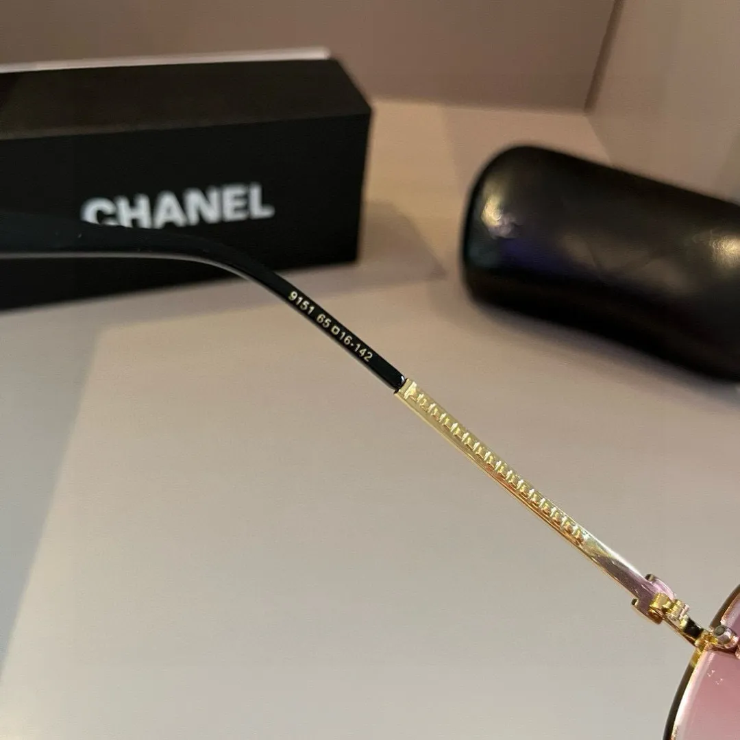 シャネル新作黒サングラススクエアフレーム - 画像 (7)