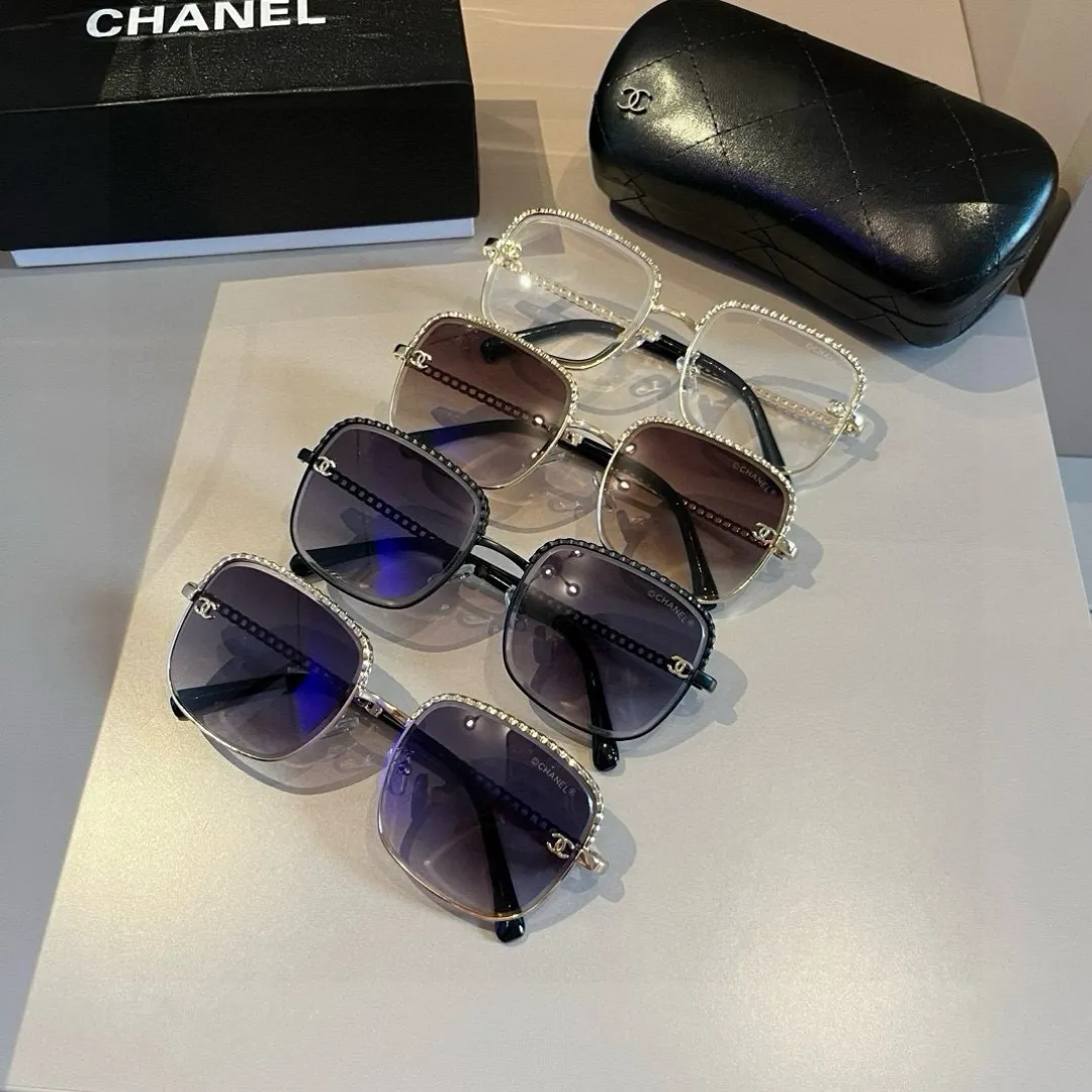 シャネル新作黒サングラススクエアフレーム - 画像 (9)