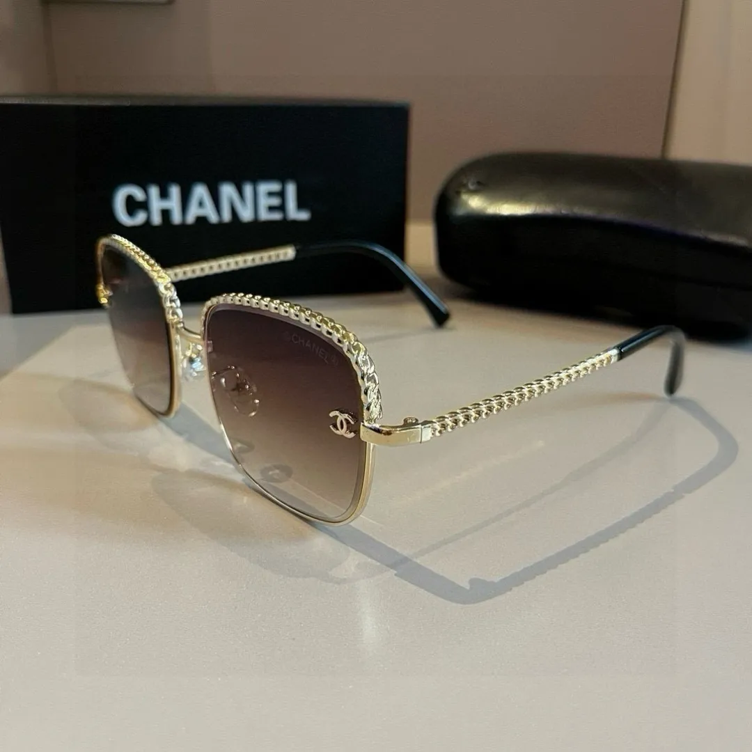 シャネル新作黒サングラススクエアフレーム - 画像 (7)