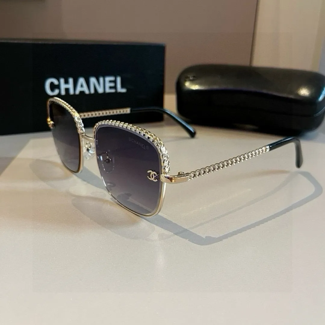 シャネル新作黒サングラススクエアフレーム - 画像 (7)