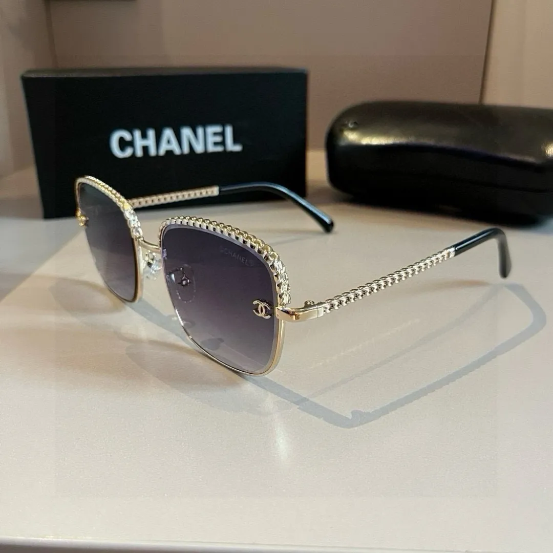 シャネル新作黒サングラススクエアフレーム - 画像 (9)